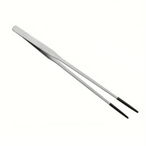 TEMU 미끄럼 방지 고무 팁이 있는 스테인리스 스틸 파충류 급식 집게 - 수족관, 테라리움 및 공예용 긴 손잡이 - 비어디드 드래곤, 도마뱀, 거북이, 물고기용 내구성 있는 안전 핀셋