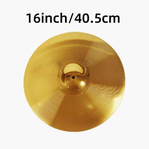 TEMU 1개 8/10/12/14/16인치 구리 심벌즈 - 골드 마감, 라이브 공연 및 연습 세션용 내구성 있는 다용도 드럼 액세서리
