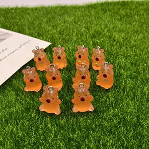 TEMU 2D 플랫 - 10개 야광 카피바라 참 - 야광 눈이 있는 레진 동물 펜던트, 쥬얼리 제작, 공예 및 프로젝트용 플랫백 키체인 귀걸이, 공예 용품, 공예 애호가