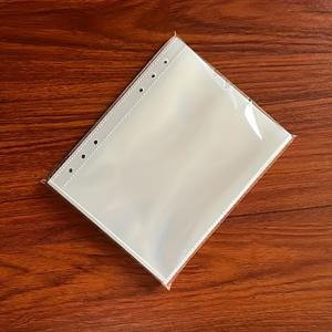 TEMU 20개 투명 플라스틱 A5 리필 페이지 - 3인치 사진 보관 파우치, 내구성 PP 소재, 직사각형 정리함 (사무용품, 명함 및 포토 앨범용)