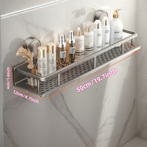 TEMU 공간 절약형 욕실 정리대 - 강력한 금속 화장실 위 선반, 모던 욕실 캐비닛 선반, 소형 욕실 및 호텔용 - 쉬운 설치, 현대적 디자인, 통풍 설계, 아파트 정리, 세련된 장식, 내구성 있는 구조, 호텔 필수품, 욕실 트레이|화장실선반
