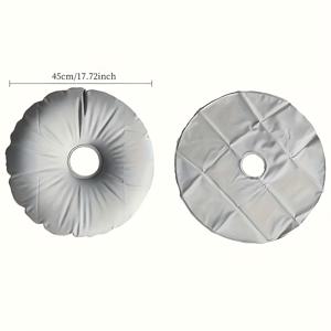 TEMU 1개 회색 PVC 무게추 물주머니 - 비치 플래그, 나이프 플래그, 아치 스탠드용 내구성 있는 야외 안정 베이스, 비치백, 수영장 물 가방, 깃발 안정성,휴대용 앵커,헤비듀티 빌드,강화된 스티칭,앵커 백,이벤트 주최자,보트 소유자