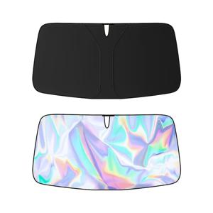 TEMU 1pc 자동차 태양 비저 4-Layer 티타늄 실버 코팅 - UV 보호, 열 방지 및 앞 유리 차양, 모든 차량에 적합, 자동차 태양 비저, 차량 열 방지, 현대 자동차 액세서리, 내구성 자동차 커버