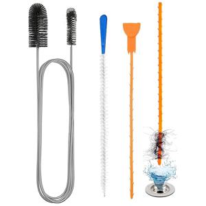 TEMU 3pcs 배수구 청소 도구 세트, 싱크대 막힘 제거기, 욕실 머리카락 캐처, 다용도 파이프 클리너 키트, 주방 및 욕실 사용 가능