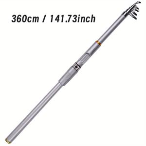 TEMU 밍우 지웨이 헤비듀티 낚싯대 - 카본 파이버 제작, 빠른 캐스팅 경량 해수/담수용 낚싯대, 연장형 리치, 루어 및 스피너 호환 가능 - 전문가 & 초보자용 (2.1m/2.4m/2.7m/3.0m/3.6m) - 낚시 애호가를 위한 이상적인 선물, 에르고노믹 그립, 공예, 야외 스포츠 활동가용
