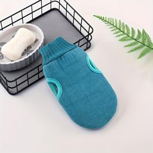 TEMU 엑스폴리에이션 욕조 장갑 - 부드러운 엑스폴리에이션 및 부드러운 스크럽을 위한 녹색 및 흰색 텍스처 표면 - 내구성, 쉽게 청소, 민감한 라이트 베이지 및 손톱에 적합 - 전문가 또는 가정용, 발 수세미, 손톱 관리, 고품질 엑스폴리에이터