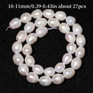 TEMU TTUIJI A+ 등급 진주 비즈 - 10-11mm 균일한 오벌 쌀 모양 직구멍, 주얼리 제작용, 결혼식 및 일상 특별 행사용 - 우아한 화이트 펄 목걸이, 팔찌, 귀걸이 - 내구성 강한 다용도 여성 핸드메이드 액세서리, 매력적인 장식품 부속품, 광택 표면, 웨딩 , 공예 애호가를 위한 고급진 진주