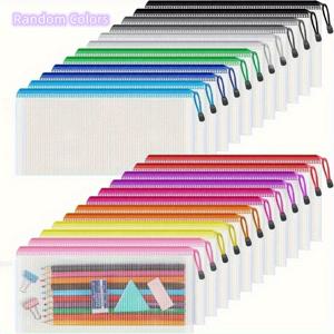 TEMU 24pcs 컬러풀 펜슬 포장용품 대량 - 여행, 화장품 및 사무실 정리용으로 사용되는 9.3