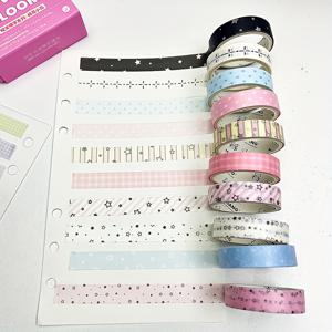 TEMU 10롤/박스 생동감 넘치는 카툰 핸드 계정 테이프 데코 스티커 세트 - 컬러풀 와시 테이프로 스크랩북, 저널링, 아트 앤 크래프트 프로젝트, 콜라주, 포토 앨범 장식용 - DIY 공예 및 꾸미기용 창의적인 마스킹 테이프