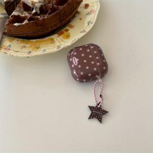 TEMU 귀여운 알파벳 펜타그램, 에어팟 프로/프로 2 이어폰 케이스와 호환, 에어팟 1/2 세대 3/4 이어폰 보호 커버