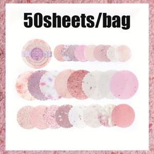 TEMU 1개 (50장) 빈티지 스크랩북용 종이 - 파스텔 컬러 (보라, 핑크, 블루, 그린, 베이지, 골드, 브라운) - 우아한 플로럴 패턴, 스크랩북, 카드, 다이어리, 폰 케이스, 컵 장식용 - DIY 공예용 종이, 웨딩, 파티 - 다이컷 머신 호환, 스크랩북 소품, 저널 라이팅, 카드 만들기, 장식용 시트, 매끄러운 질감, 웨딩 플래너