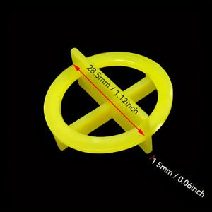 TEMU 100개 혁신적인 타일 레벨링 스페이서, 1.5-3.0mm, 5가지 색상, 크로스 스티커 디자인으로 쉬운 설치, 내구성 있는 플라스틱, 매끄러운 바닥 설치, 타일 스페이서 및 레벨링 시스템, 장식 재료 및 도구