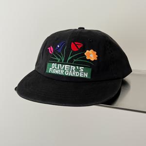 TEMU 올리버스 플라워 가든 자수 베이스볼 캡 - 컬러풀한 꽃무늬 디자인의 블랙 조절 가능한 스냅백 모자, 여성 및 남성용 통기성 & 스타일리시, 여름 외출 및 정원 액세서리에 완벽|여름모자|볼캡|남자모자