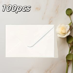 TEMU 50/100개 화이트 빈 봉투, 휴일 카드, 편지, 포스트카드, 크리스마스 카드, 추수감사절 카드, 결혼식 초대장, 생일 초대장 등 모든 행사에 적합한 선물용