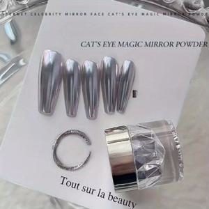 TEMU 5색 고급 미러 파우더 - 반사 글리터 & 달빛 보라색 실버, 음악 축제용 파티 선물, 여성, , 어머니를 위한 - 반짝이는 디자인, 축제 선물 아이템, 페스티벌 액세서리, 달빛 테마, 매직 미러 파우더, 매직 아이 파우더, 스타 파우더, 시뮬러 파우더, 브로케이드 파우더, 글리터, 시뮬러 투즈, 브로케이드 스파키