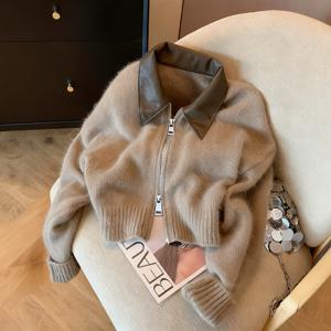 TEMU 여성용 우아한 레드 & 블랙 컬러 블록 가디건 - 소프트 지퍼업 스웨터, 드롭 숄더 소매, 긴소매, 버튼 앞면, 가을/겨울에 완벽, 캐주얼부터 포멀 웨어, 캐주얼 겨울 웨어 | 드롭 숄더 디자인 | 구조, 스웨터 가디건