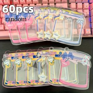 TEMU 60개 귀여운 카툰 지퍼백 /한국 스타일 캐릭터 & 별/무지개 패턴 - 셀프 실링 투명 파우치, 헤어클립, 액세서리, 파티 선물용, 대량 포장 (성인, 용품, 선물 포장), 파티 가방,선물용 선물 가방,소규모 비즈니스용 가방,작은 선물 가방,파티 가방,미니 선물 가방,할로윈 파티 선물,선물용 작은 가방,생일 선물 팩 아이템