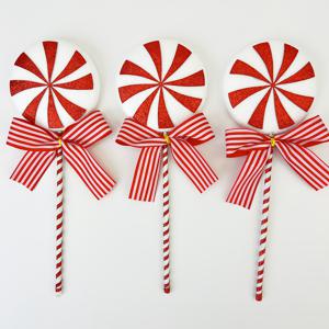 TEMU 크리스마스 트리 캔디 장식 3개 세트 - 레드 대형 롤리팝 파티, 할로윈 및 홈 데코 - 침실, 거실, 책상에 적합, 크리스마스용 최고의 캔디 캔 장식, 캔디 캔 가랜드, 캔디 캔 사인, 할로윈 장식, 크리스마스 장식, 크리스마스 홈 데코, 크리스마스 장식 신제품, 장난