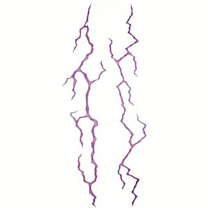 TEMU 보라색 리얼 혈관 임시 타투 스티커, 데일리 파티 및 축제 장식에 적합, 대형 꽃 팔 가슴 등 몸체 임시 방수 타투 스티커 - 1개입|타투스티커