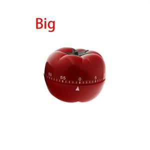 TEMU 2가지 모델 - 토마토 모양 플라스틱 주방 타이머 - 귀여운 디자인, 시뮬레이션 학습 시계, 학습 휴식 사이클 시간 관리, 시간 자율 훈련 도구 - 배터리 불필요, 다양한 시간 측정에 적합|시계|타이머