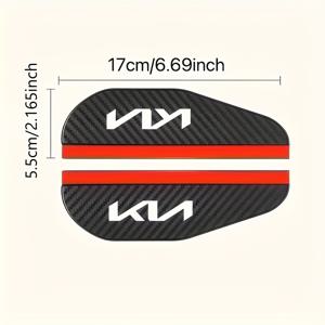 TEMU 기아 , 화이트 골드 슈프림 그랜드 투어링, EV6, EV9, EV2 스마트 런, K3, K4, K5, 푸라이드, KX3 아오파오 등에 적합한 자동차 후방 거울 비 방지 쉴드 두 개, 비와 안개로부터 보호하고 비 오는 날 선명한 시야 보장
