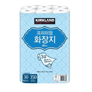 TEMU 커클랜드 휴지 3겹40m30롤1팩 화장지 두루마리휴지