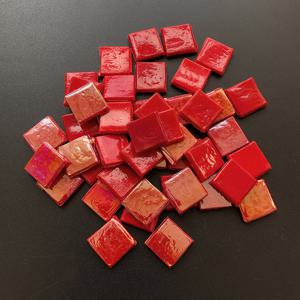 TEMU 50 개의 빨간 유광 핫멜트 형성 아이스 자이드 도자기 자이드 수제 DIY 장식 예술 지역 페인팅 수제 재료