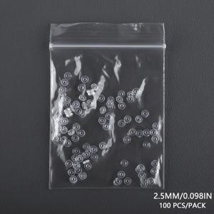 TEMU 100개 HOBBYWORKER 투명 실리콘 스페이서 (2mm/2.5mm/3mm) - DIY 주얼리 만들기용 미끄럼 방지 고무 O링, 팔찌 & 목걸이 비즈 스페이서, 내구성 있는 액세서리, 균일한 디자인, 매끈한 표면