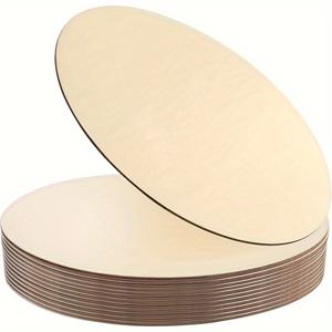 TEMU 12개 세트 12인치 (약 30.5cm) 미완성 원목 원형 DIY 공예, 도어 후크, 간판, 목재 연마, 페인팅, 크리스마스 장식용