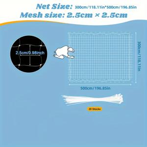 TEMU 발코니 투명 메쉬 고양이 울타리망, 고정 플라스틱 버클이 있는 발코니 고양이 보호망, 창문, 발코니, 실내외 고양이 망, 야외 채소 과일 보호망에 적합, 가벼운 고양이 장벽,강화된 가장자리,고양이 주인들,아파트 거주자