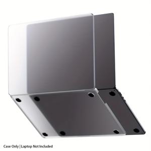 TEMU 맥북 에어 & 프로용 울트라 슬림 보호 케이스 - 높은 투명도, 쉬운 설치, 통풍 및 미끄럼 방지 발이 있는 튼튼한 하드 플라스틱 커버