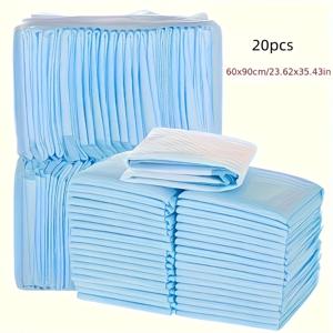 TEMU 50//40/50//40/50cm 파란색 흡수성 개 훈련 패드 - 견고한 직물 바닥 및 화장실 쓰레기 매트, 강아지, 코기, 소형 개용 - 내구성, 쉬운 청소, 애완 동물 쓰레기 매트, 바닥용 개 훈련 패드, 코기 훈련, 쉬운 청소 재료|배변패드