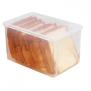 TEMU 누수 방지 & 재사용 가능한 뚜껑이 있는 빵 보관함 - 토스트, 과일 및 채소용 쌓기 가능 식품 용기 - 정리 액세서리