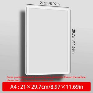 TEMU 회사 프로필 디스플레이용 아크릴 광고판, 학교 명예 벽 및 A4/A5 사진 벽 부유형 디스플레이 패널