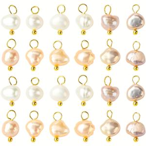 TEMU 30pcs 다양한 자연 진주 귀걸이, 귀걸이 및 비즈 - 귀걸이, 팔찌, 목걸이, 공예 액세서리 제작을 위한 DIY 보석 만들기 용품|빈티지 진주 컬렉션|자연 진주 귀걸이, 진주 보석 만들기