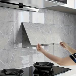 TEMU 10개/30개 3D 대리석 벽 스티커, 자가 접착 폼 벽지, 방수 및 방습, 쉬운 붙이기 & 떼기 홈 데코 패널, 욕실, 거실, 주방 및 침실 리모델링에 적합