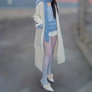 TEMU 1쌍 여성용 타이츠 - 쉬어 누드 팬티스타킹, 15/D 실 크기, 드레스, 스커트 & 블라우스용 불투명 타이츠, 편안한 캐주얼 복장, 포토샷 & - 베이지 매칭 (세탁기 사용 가능)