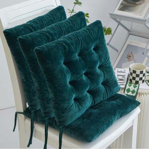 TEMU 40cm*40cm 벨벳 의자 쿠션 4개 세트, 부드럽고 포근한 벨벳 시트 패드 (주방 식탁의자, 사무실 및 거실용) - 쿠션만 포함|좌식의자|의자