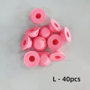 TEMU 40개 실리콘 헤어 롤러 - 모든 머리 타입에 적합, 무열 및 손상 없는, 컬링, 스트레이트닝, 볼륨링용, 살롱급 스타일링, 내열성, 쉬운 세척, 컴팩트 디자인, 홈 살롱용 헤어 롤러