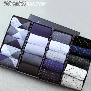TEMU 랜덤 미드 카프 양말 5/10/20켤레 - 캐주얼 비즈니스 기하학 패턴 남성용 따뜻하고 편안한 가을/겨울 데일리 웨어, 양말, 남성용 양말, 남성용 플러스 사이즈 양말, 남성 양말, 남성양말