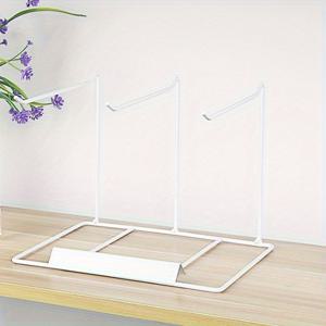 TEMU 1개 블랙 메탈 주얼리 디스플레이 스탠드 - 조절 가능한 후크 & 커브 슬롯, 튼튼한 데스크탑 정리대 (귀걸이, 목걸이, 팔찌, 반지용) - 내구성 강철 제작, 홈/부티크/살롱 사용 가능 - 공간 절약형 모던 주얼리 보관대, 판매용 장식품 전시대, 목걸이 걸이, 주얼리 타워|스탠드옷걸이