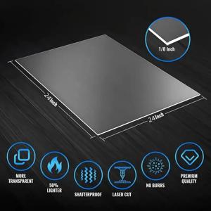 TEMU 1개 대형 23.62x23.62인치 투명 아크릴 시트 - 내구성 강화, 사진 프레임, 디스플레이, 사인, 공예용 쉽게 자를 수 있음 - 가정, 사무실, 이벤트, 학교, 소매점 호환 가능 - 튼튼하고 가벼운 구조, 고급 소재, 전시판, 이벤트 플래너용