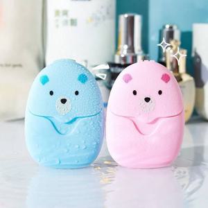 TEMU 100개입 휴대용 야외 비누 보관함, 향기 나는 종이 시트, 일회용, 귀여운 판다 디자인 – 가정, 학교, 사무실 또는 여행에 이상적