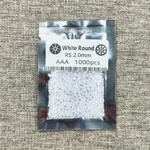 TEMU 1000개입 소형 원형 뾰족 바닥 흰색 합성 지르코니아 루스 스톤 (수리용), 주얼리, 시계, 휴대폰 및 네일 아트 액세서리 인레이용 큐빅 합성 지르코니아 칩