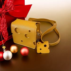 TEMU 미니 귀여운 치즈 모양의 참신한 가방, 카와이 만화 크로스바디 백, 사랑스러운 핸드백, 숄더백 & 지갑