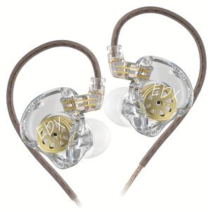 TEMU KZ EDX Lite HIFI 스테레오 이어폰 - 3.5mm 잭, 마이크, USB 전원, 비방수, 게이밍, 스포츠, 라이브 공연용 무선 인이어 모니터 헤드폰, 세련된 헤드폰 디자인, 내구성 좋은 헤드폰