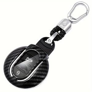 TEMU 럭셔리 3 4 버튼 소프트 TPU 탄소 섬유 페인트 미니 쿠퍼 F54 F55 F56 F57 F60 용 for bmw 용 스마트 원격 키 뚜껑 커버, 반짝이는 키 커버 포함