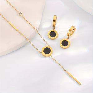 TEMU 3피스 스테인리스 스틸 로마 숫자 목걸이 & 귀걸이 세트 여성용 - 빈티지 베젤 펜던트, 우아한 숫자 1-9 참, 데일리 웨어 & 파티 (연중 매치 로마 숫자 팔찌 스타일 체인)