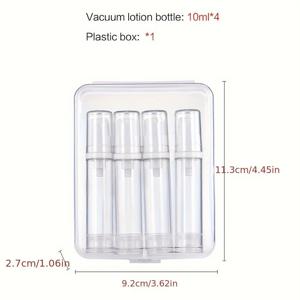 TEMU 4/5/6Pcs 충전식 휴대용 여행용 로션 병 세트, 로션, 페이스 크림, 화장품 샘플, 리퀴드 파운데이션, 바디 밀크 등에 적합
