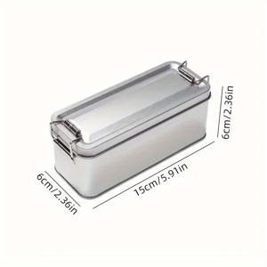 TEMU 안전 버클이 있는 다용도 금속 틴플레이트 보관함